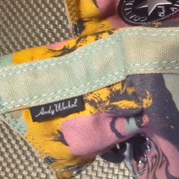 Andy Warhol/Marilyn Monroe high top chucks - Picture 5 of 7